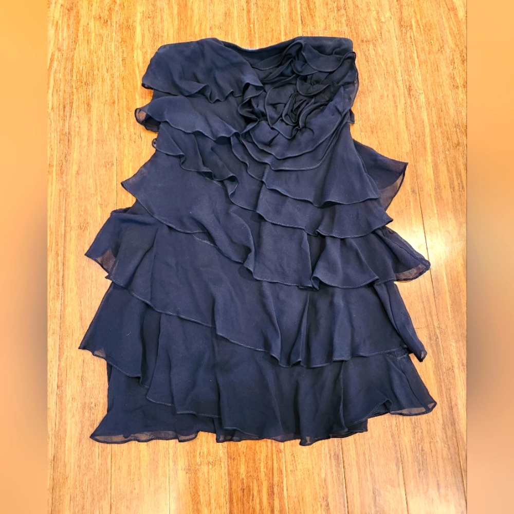 Express black dress, size 10, ruffles